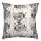 Grayscale Florals Throw Pillow 18" x 18"